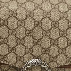 مملوكة مسبقًا حقيبة كتف غوتشي ديونيسوس كانفاس GG سوبريم بيج متوسط وجلد سويدي