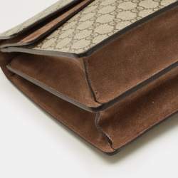 مملوكة مسبقًا حقيبة كتف غوتشي ديونيسوس كانفاس GG سوبريم بيج متوسط وجلد سويدي