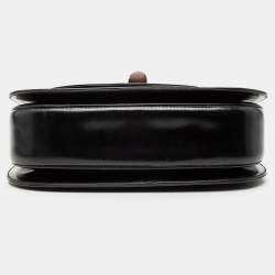 Pre Owned Gucci Black Calfskin Bamboo Night