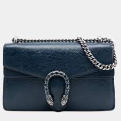 مملوكة مسبقًا Gucci Blue Medium Calfskin Dionysus Shoulder Bag