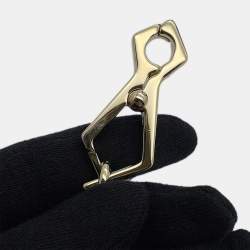 Pre Owned حقيبة يد علوية صغيرة قماش بامبو 1947 شامبين أسود غوتشي دبوس ذهبي