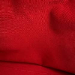 مملوكة مسبقًا حقيبة يد غوتشي إنترلوكينغ جي جلد توييد متعددة الألوان/بنية/حمراء