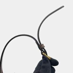 مملوكة مسبقًا حقيبة يد غوتشي إنترلوكينغ جي جلد توييد متعددة الألوان/بنية/حمراء