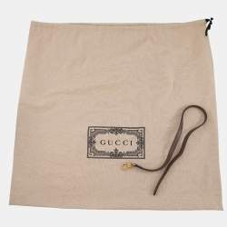 مملوكة مسبقًا حقيبة يد غوتشي إنترلوكينغ جي جلد توييد متعددة الألوان/بنية/حمراء