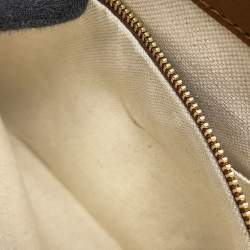 Pre Owned حقيبة غووتشي جاكي 1961 جلد GG سوبرم بطبعة هندسية بيج/بني/متعدد الألوان حجم صغير