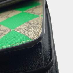 مملوكة مسبقًا Gucci Dionysus Chain shoulder Bag Beige/Red/Green Leather Gg Supreme Size Small