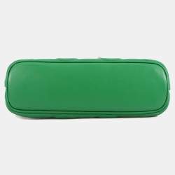 مملوكة مسبقًا Gucci Ggmatelasse 2Wayshoulder Bag Spring Green/Beige Leather Size Small