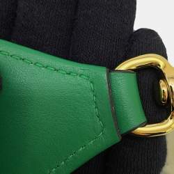 مملوكة مسبقًا Gucci Ggmatelasse 2Wayshoulder Bag Spring Green/Beige Leather Size Small