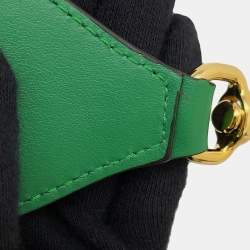 مملوكة مسبقًا Gucci Ggmatelasse 2Wayshoulder Bag Spring Green/Beige Leather Size Small