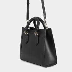 Pre Owned حقيبة يد غوتشي ديانا متوسطة جلد سوداء