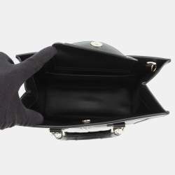 Pre Owned حقيبة يد غوتشي ديانا متوسطة جلد سوداء