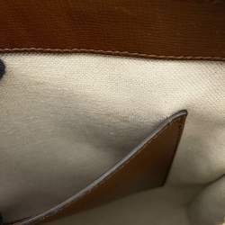 مملوكة مسبقًا حقيبة رسول غوتشي جي جي سوبريم جلد بني/بيج جي جي سوبريم