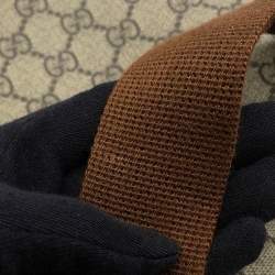 مملوكة مسبقًا حقيبة رسول غوتشي جي جي سوبريم جلد بني/بيج جي جي سوبريم