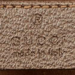 Pre Owned Gucci Padlock Small Multicolor Tian Print GG Supreme Canvas Shoulder Bag