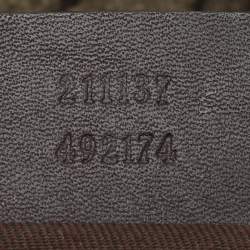 Pre Owned Gucci Beige/Brown GG Coated Canvas and Leather Shopper Tote