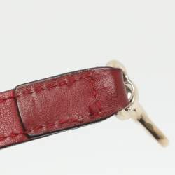 Pre Owned Gucci Nice Mini Red Microguccissima Leather Dome Bag