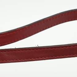 Pre Owned Gucci Nice Mini Red Microguccissima Leather Dome Bag