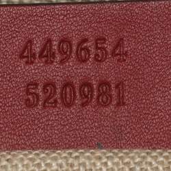 Pre Owned Gucci Nice Mini Red Microguccissima Leather Dome Bag