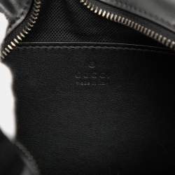 مملوكة مسبقًا Gucci Black Mini GG Marmont Matelasse Leather Monochrome Crossbody