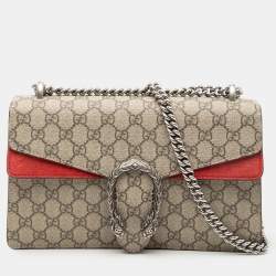 Pre Owned حقيبة كتف ديونيسوس متوسطة الحجم GG سوبريم بنية من غوتشي