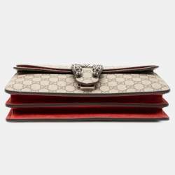 Pre Owned Gucci Brown Medium GG Supreme Dionysus Shoulder Bag