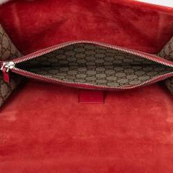 مملوكة مسبقًا حقيبة كتف غوتشي ديونيسوس جي جي سوبريم بنية حمراء متوسطة