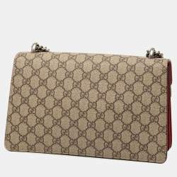 مملوكة مسبقًا حقيبة كتف غوتشي ديونيسوس جي جي سوبريم بنية حمراء متوسطة