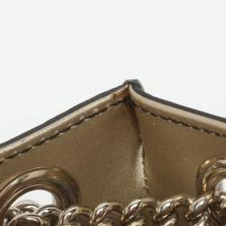 Pre Owned Gucci Emily Large Gold Guccissima Leather Chain Shoulder Bag