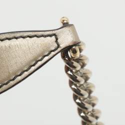 Pre Owned Gucci Emily Large Gold Guccissima Leather Chain Shoulder Bag