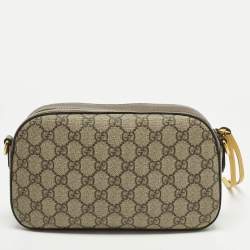 Pre Owned Gucci Neo Vintage Beige/Ebony GG Supreme Canvas Messenger Bag