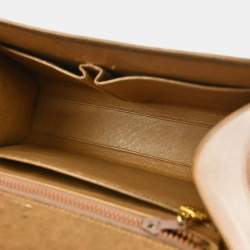 Pre Owned حقيبة غوتشي يد جلد بني