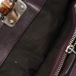 Pre Owned Gucci Brown Leather Tote Bag