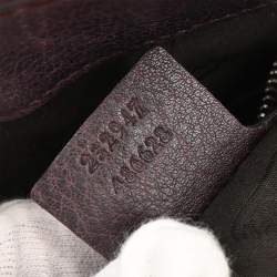 Pre Owned Gucci Brown Leather Tote Bag