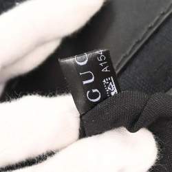 Pre Owned Gucci GG Queen Black Canvas Hobo Bag