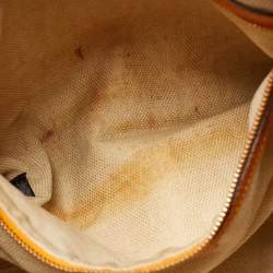 Pre Owned حقيبة كتف غوتشي سلسلة سوهو متوسطة جلد أصفر داكن