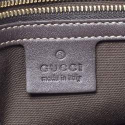 Pre Owned حقيبة غوتشي بابوشكا إندي كانفاس GG و جلد بيج/بني متوسطة