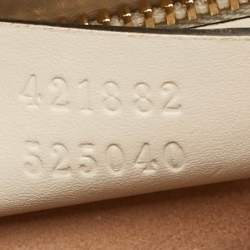 Pre Owned Gucci Sylvie Off White Small Leather Shoulder Bag