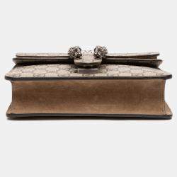 Pre Owned Gucci Brown Small GG Supreme Dionysus Crossbody