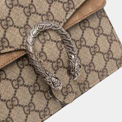 Pre Owned Gucci Brown Small GG Supreme Dionysus Crossbody