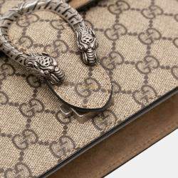 Pre Owned Gucci Brown Small GG Supreme Dionysus Crossbody