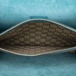 Pre Owned حقيبة كتف غوتشي ديونيسوس تطريز قطة غاضبة جي جي سوبريم بنية متوسطة الحجم