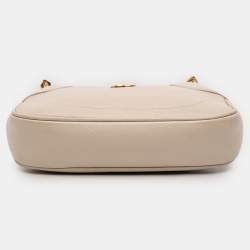 Pre Owned Gucci White Small Calfskin Aphrodite Satchel