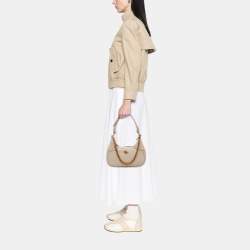 Pre Owned Gucci White Small Calfskin Aphrodite Satchel