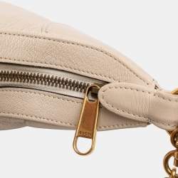 Pre Owned Gucci White Small Calfskin Aphrodite Satchel