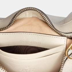Pre Owned Gucci White Small Calfskin Aphrodite Satchel