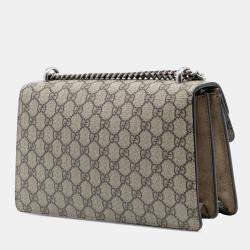 Pre Owned Gucci Brown Medium GG Supreme Dionysus Shoulder Bag