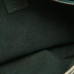 Pre Owned حقيبة خصر غوتشي بيجو حجر جلد أخضر داكن