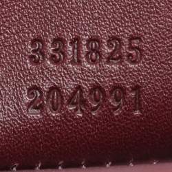 Pre Owned Gucci Lady Lock Red Satin Clutch