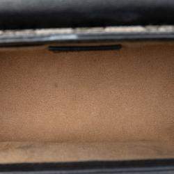 Pre Owned حقيبة كروس بودي غوتشي GG سوبرم قفل بني صغيرة