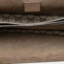 Pre Owned حقيبة كتف غوتشي دينوسيوس GG سوبريم متوسطة بنية اللون